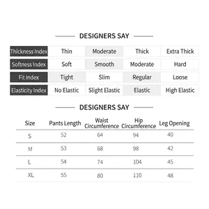 Size chart for women's camouflage yoga shorts showing length, waist, and hip measurements