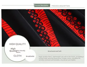 Detail of vintage octopus print pleated fabric showing soft texture and vibrant red pattern