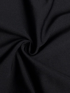 Leggings sauna neri da donna in tessuto a compressione ad alta densità con trama liscia