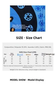 Guide des tailles pour robe à manches longues imprimé géométrique avec composition