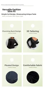 Detail view of black slim fit V-neck top showing drawstring ruched fabric texture