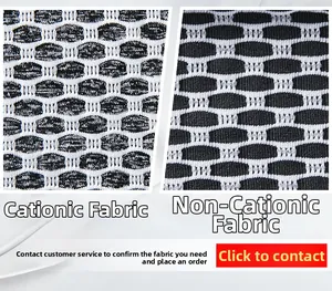 Comparaison du tissu tricoté en nid d'abeille cationique et standard pour legging de yoga