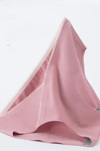 Detail of light pink maternity cotton panties with soft lace and breathable inner lining