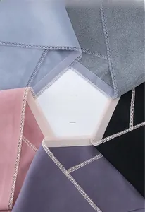 Detail showing high-quality stitching and elastic cotton fabric in diverse colors