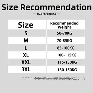 Size reference chart for high waist control panties from size S up to 3XL