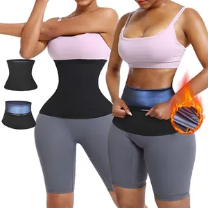 Women Waist Trainer Sauna Sweat Belt For Fitness Weight Loss Polymer Heat Trapping Shaper Abdominal Body Wrap Waist Cincher