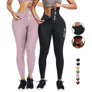 Détail du legging de fitness à taille haute avec triple boucle pour contrôle du ventre