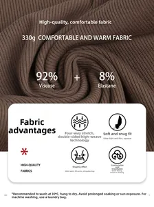 Détail du tissu côtelé café avec un poids thermique de 330g pour body extensible