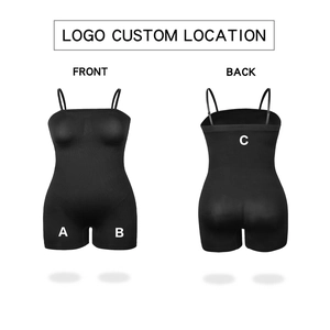 Detaillierte Vorder- und Rückansicht des Body mit Optionen zur Logo-Personalisierung