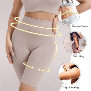 Pantaloncini contenitivi a vita alta senza cuciture con effetto snellente e push-up