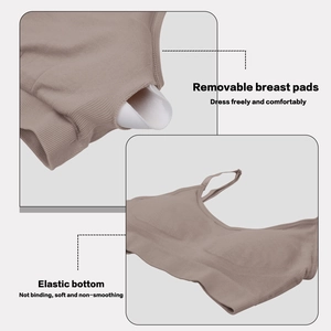 Soutien-gorge sans couture grande taille, coussinets amovibles et ourlet élastique