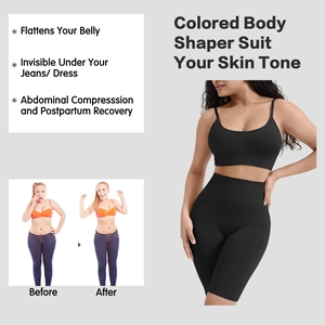 Ensemble de sport noir sans couture pour femme avec short gainant taille haute et débardeur