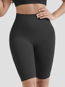 Dettaglio macro della fascia elastica a costine senza cuciture per il controllo addome