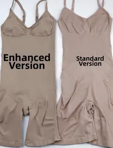 Comparison between upgraded dense version and standard thin strap seamless shapewear