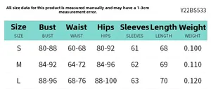 Size chart showing bust, waist, hips, and length for women's one-shoulder bodysuit