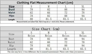 Detailed size guide table for sexy one-shoulder dress showing S-XL measurements in cm