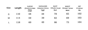 Detailed size chart for solid color v-neck mesh dress showing measurements for S, M, L