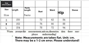 Size information chart for A-line dress showing length, bust, waist, and hip measurements