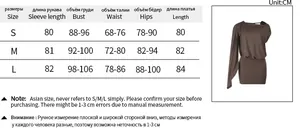 Detailed size guide table for strapless mini dress with bust and waist measurements