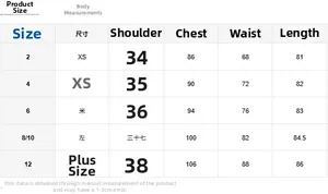 Tableau des tailles détaillé pour robe bustier trapèze avec mesures du XS au XL
