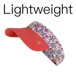 Lightweight 20g floral print kids sun visor made of quick-dry fabric for outdoor sports