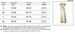 Size chart for strapless A-line dress with bust, waist, and length measurements in cm