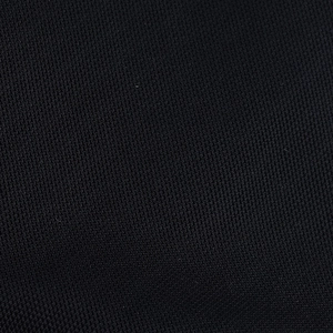 Close-up of the black cross-grid fabric texture on this summer backless halter top