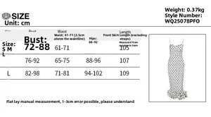 Detailed size chart for off-shoulder bow A-line dress with body measurements in cm