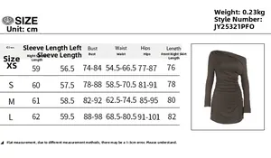 Detailed size chart for the tube top glitter bow backless A-line slim dress in cm