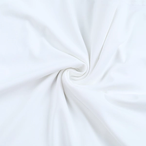 Detalle macro de la textura de tela blanca premium y el suave patrón tejido