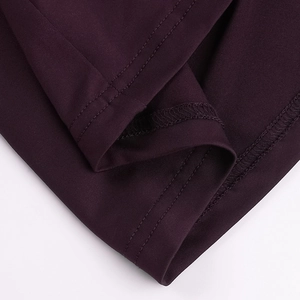 Detail shot of the precise stitching and premium knitted fabric on this slim fit dress