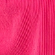 Detailed macro view of the fuchsia corduroy fabric showing thick vertical ribbed texture