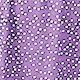 Detailed close-up of purple fabric with white polka dots for long sleeve dress