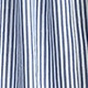 Macro shot of blue and white vertical striped fabric texture for summer sundresses