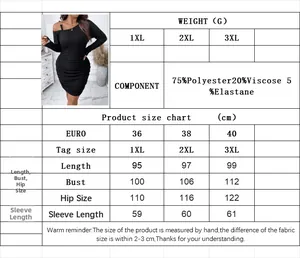 Guide des tailles détaillé pour robe chic grande taille à épaules dénudées et tissus