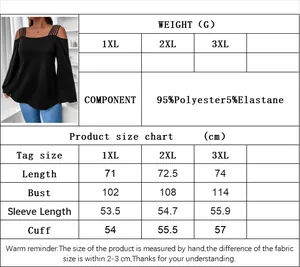 Guide des tailles pour haut grande taille à épaules dénudées avec mesures précises
