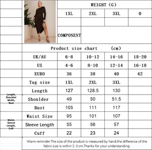 Detailed size chart for women's one-shoulder ruched dress with multi-region measurements