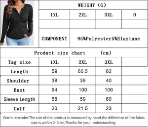 Größentabelle für schmal geschnittenes Langarmshirt mit Zentimeterangaben und Stoffdetails