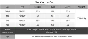 Detailed size chart for women's plus size off-shoulder sweater with cm measurements