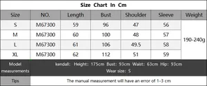 Tableau des tailles détaillé pour pull en dentelle femme avec mesures buste et manches