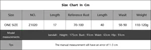 Detailed size chart for women's handmade crochet bikini top and beach cover-up set