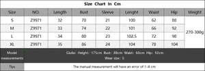 Detailed size chart for women beach set top and flare pants showing cm measurements