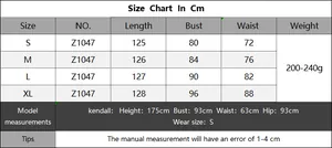 Size chart for backless leaf jacquard beach dress with bust and length measurements