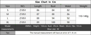 Size chart for women beach crochet cover up dress with S to XL measurements in cm