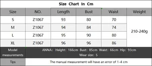 Detailed size chart in centimeters for the hollow woven women's beach cover-up dress