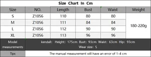 Detailed size guide table for women's hollow out woven beach dress and bikini cover-up