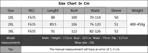 Detailed size chart for women's V-neck plus size dress in cm for 1XL to 3XL measurements