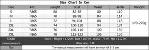 Tableau des tailles pour robe de plage dos nu grande taille incluant longueur et poitrine