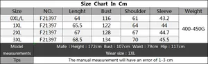 Detailed size guide table for women's plus size V-neck sweater showing 0XL to 3XL measurements