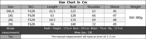 Detailed size chart for plus size V-neck sweater showing measurements from 0XL to 3XL